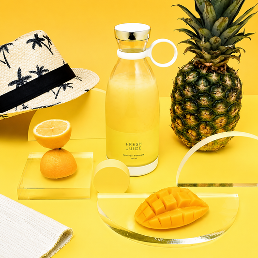 FreshJuice Portable Mini Blender Bottle – USB Rechargeable Smoothie Maker